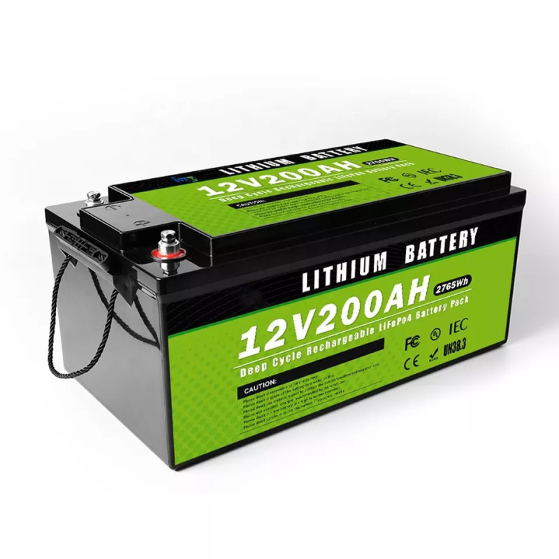 Batería de litio 12v 200ah, LiFePo4 12 volt 200ah, precio de fábrica