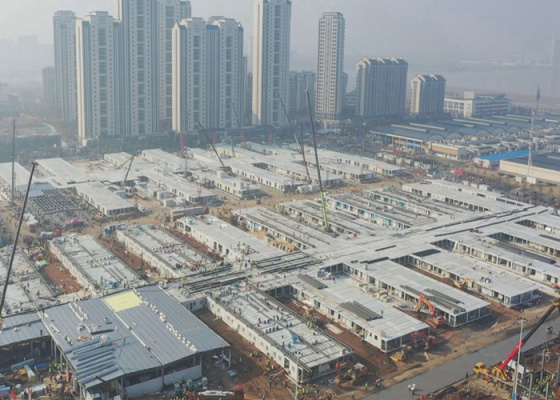 Hôpital Wuhan Huoshenshan pendant la pandémie de Covid-19