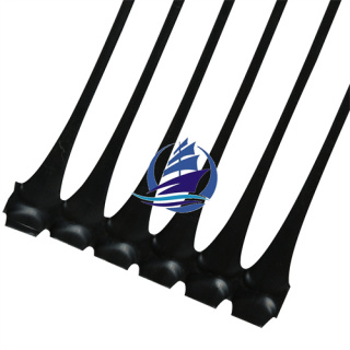 Allée de géogrilles uniaxiales en polypropylène