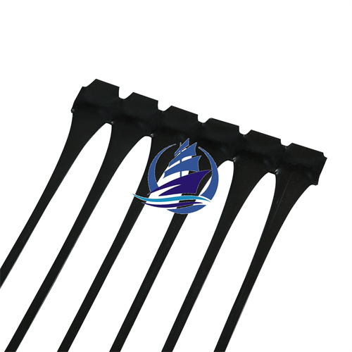 Allée de géogrilles uniaxiales en polypropylène