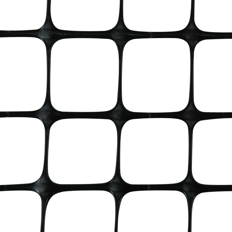 Allée de géogrilles uniaxiales en polypropylène
