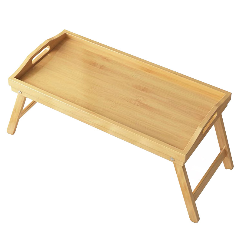 bamboo bed tray table with foldable legs