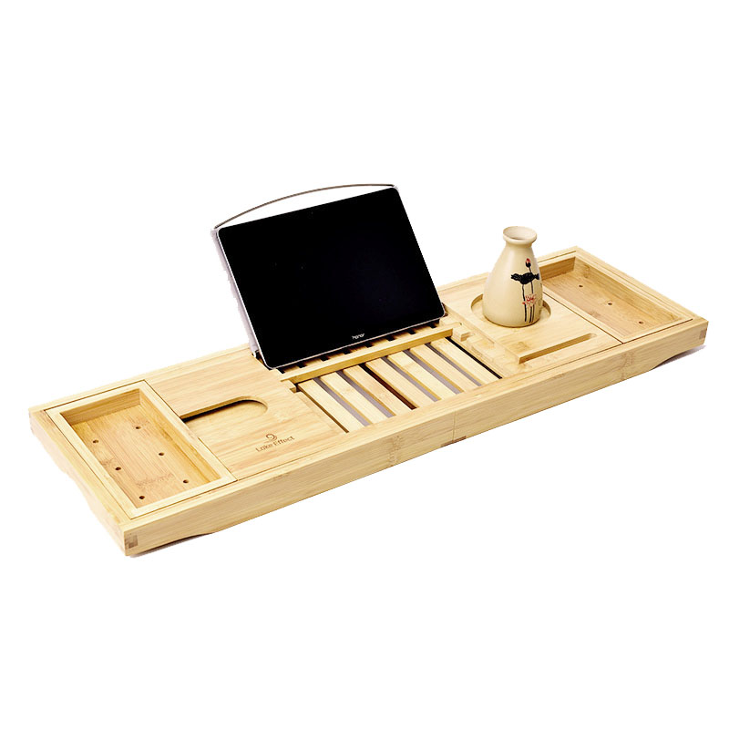 bamboo bathtub tray
