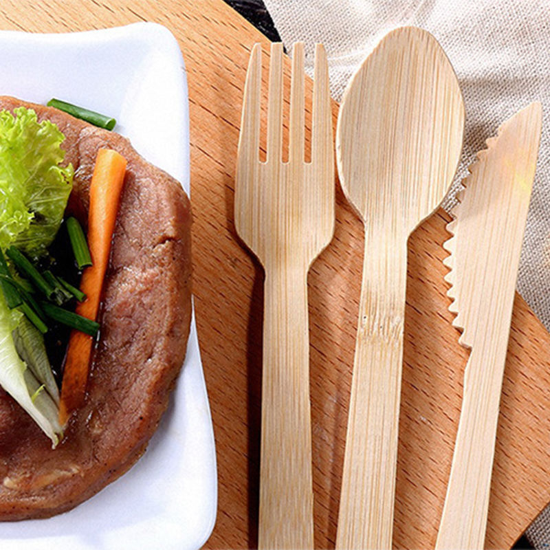 bamboo disposable cutlery