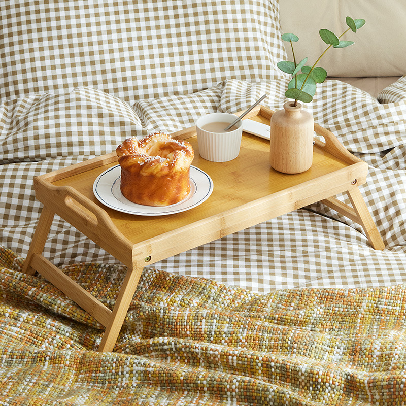 breakfast serving tray