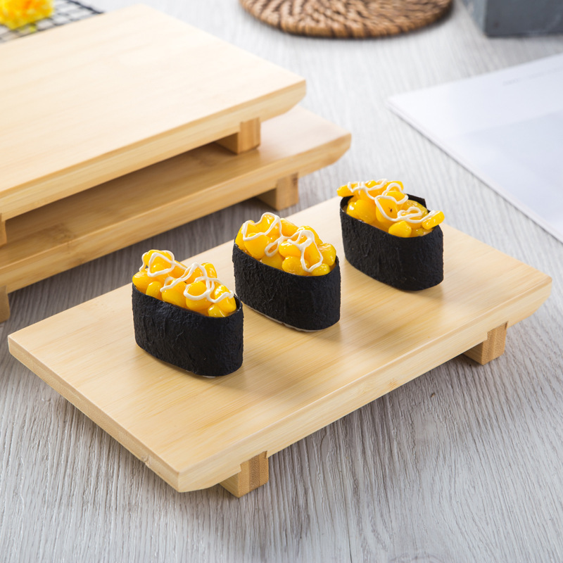 bamboo sushi tray