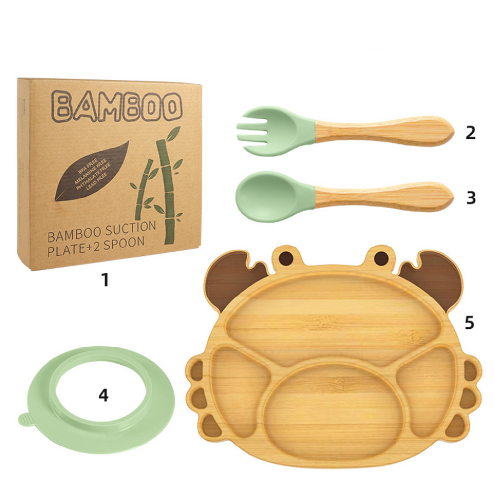 kid bamboo fiber plates