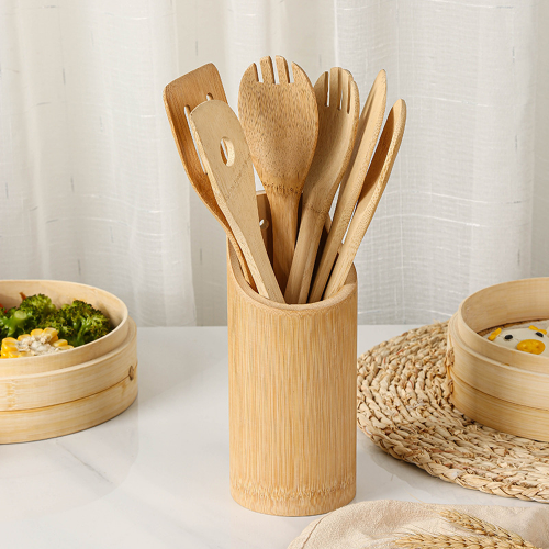 wooden kitchen cooking utensils