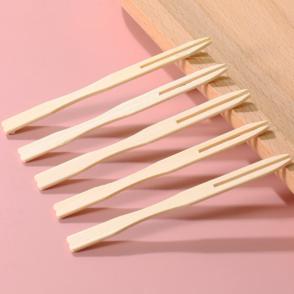 bamboo fruit fork