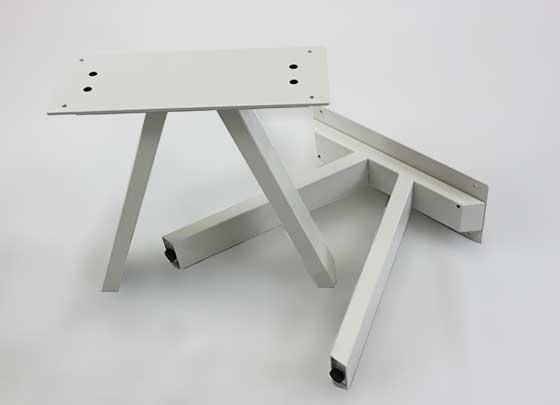 metal aluminum table