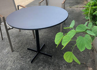 outdoor bar height table