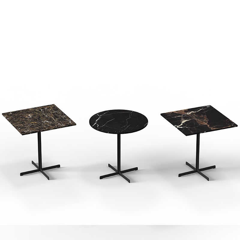 Marble Top Dining Table with Honeycomb Structure