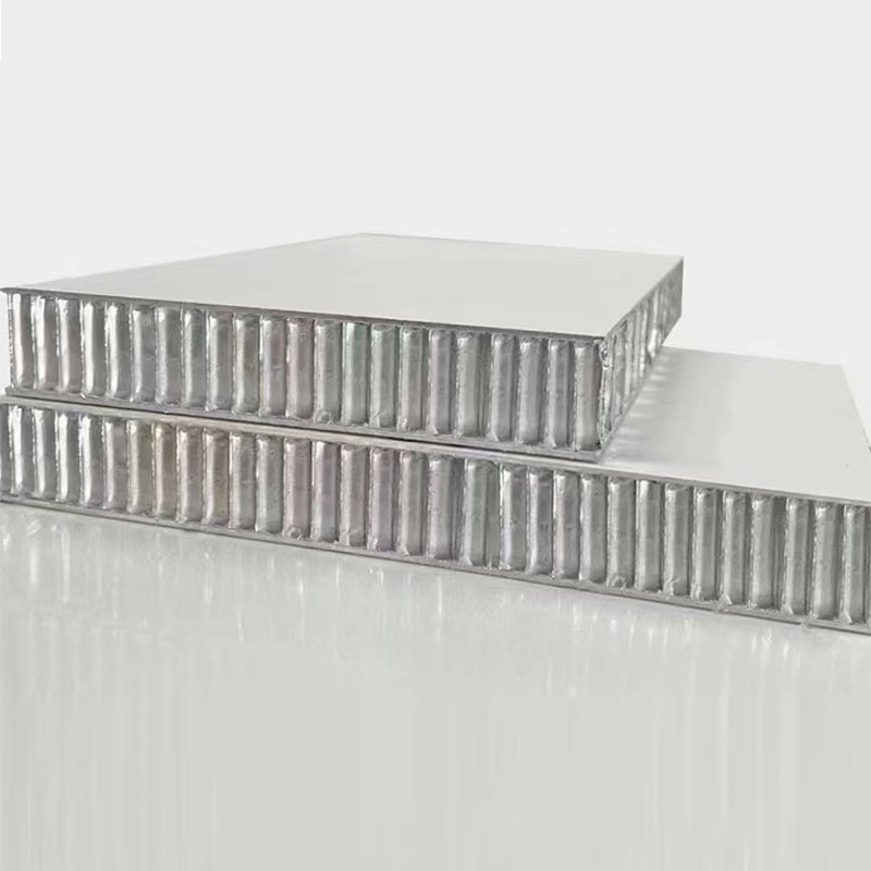 Post-powder coated honeycomb panel