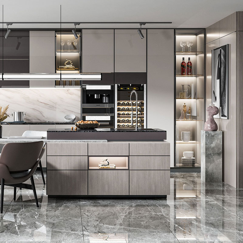 Supply custom hotel room interior AHP sheet made kitchen Wholesale Factory