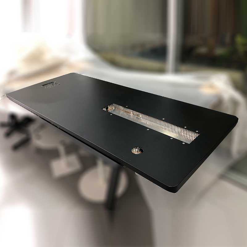Factory delivery furniture aluminum dining table and chairs