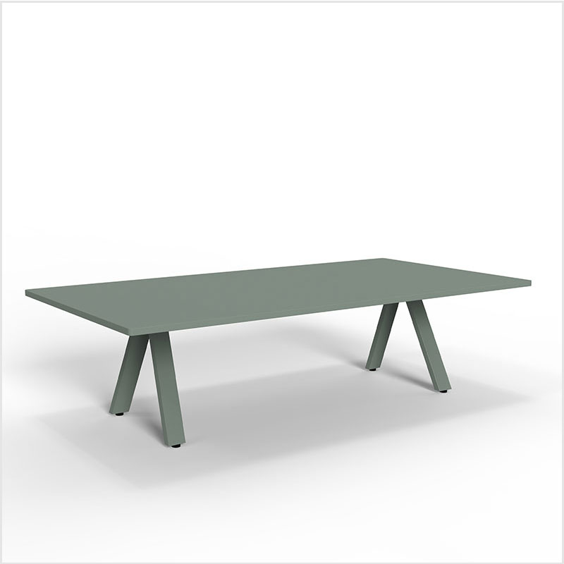 Factory delivery furniture aluminum dining table and chairs