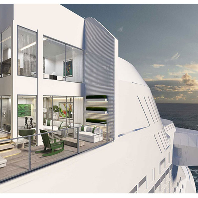 Aluminum honeycomb panels used in marine interior