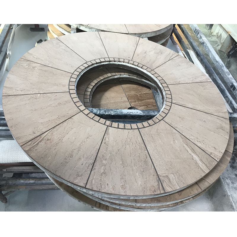 Outdoor furniture stone honeycomb tabletop