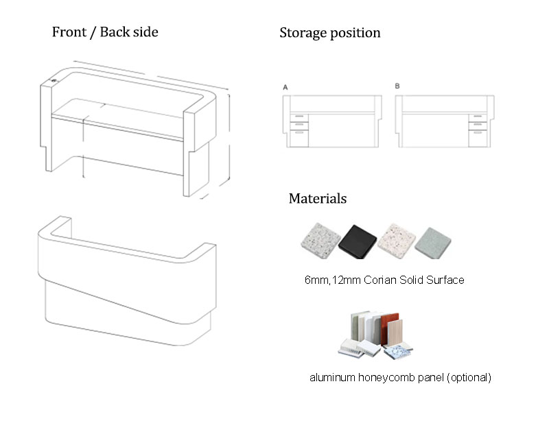 Corian Reception Desk