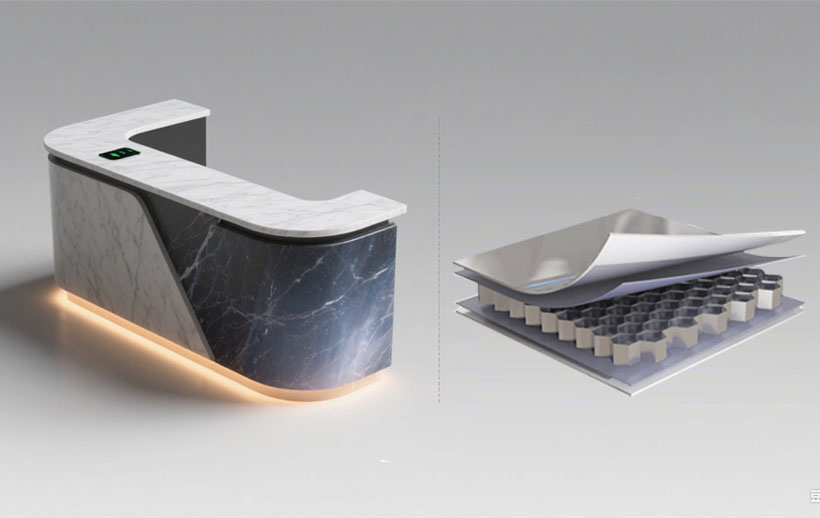 Corian stone honeycomb panels