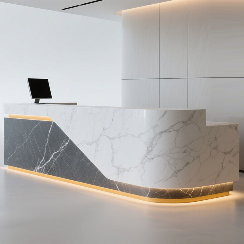 Corian Stone Honeycomb Table Reception Counter Front Desk Corian Stone Honeycomb Table Reception Counter Front Desk