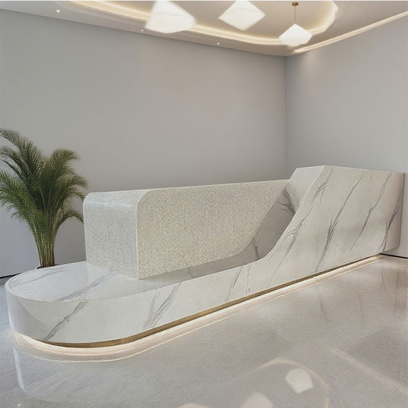 Custom Corian Solid Surface Front Reception Desk Custom Corian Solid Surface Front Reception Desk