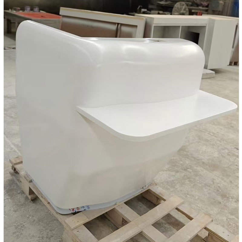 Small Podium Counter Corian Reception Desk for display stand table Small Podium Counter Corian Reception Desk for display stand table