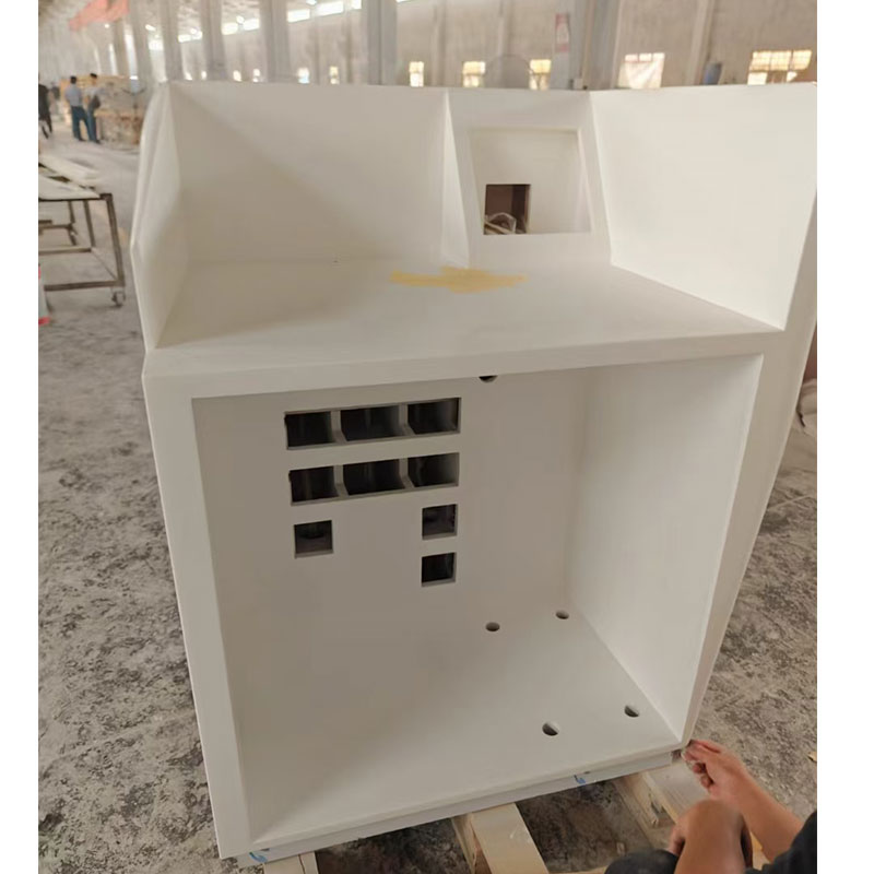 Small Podium Counter Corian Reception Desk for display stand table