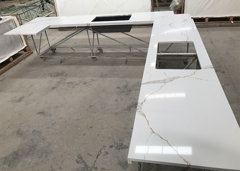 Engineered stone vanity tops