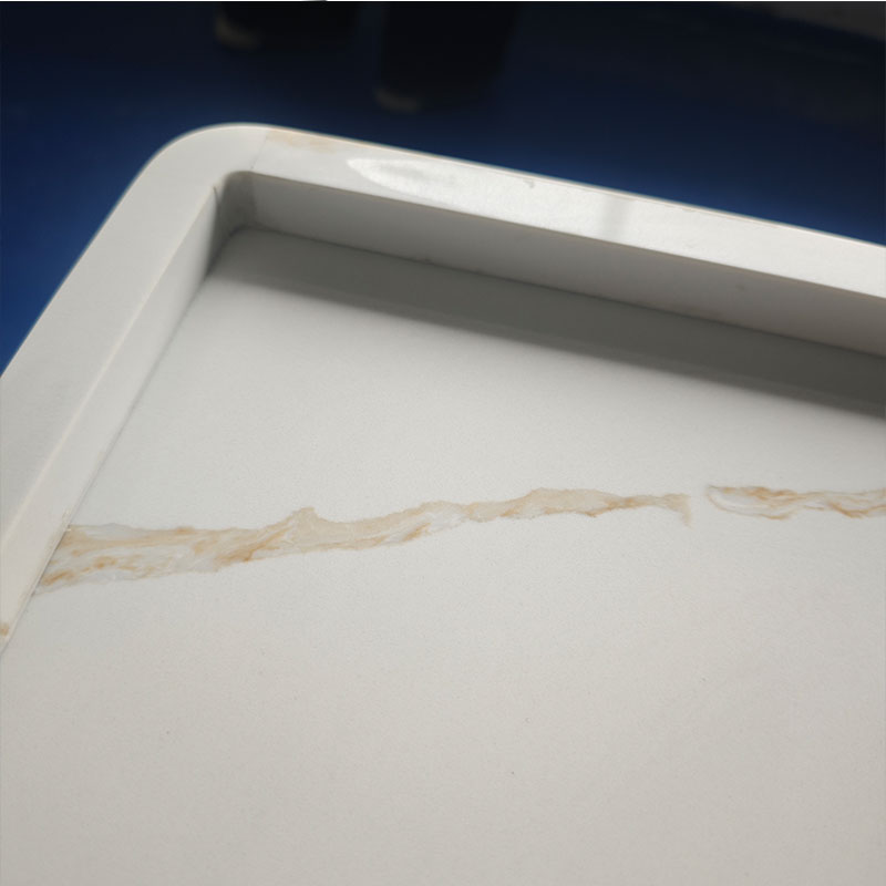 Engineered Stone Vanity Tops Countertop with Backsplash for boat/marine