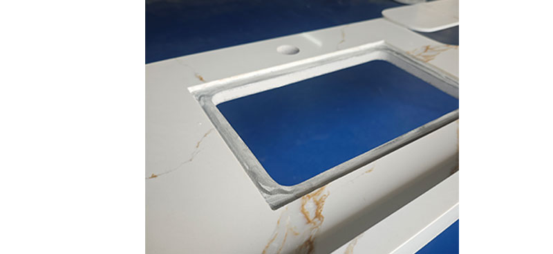Quartz honeycomb panel countertop