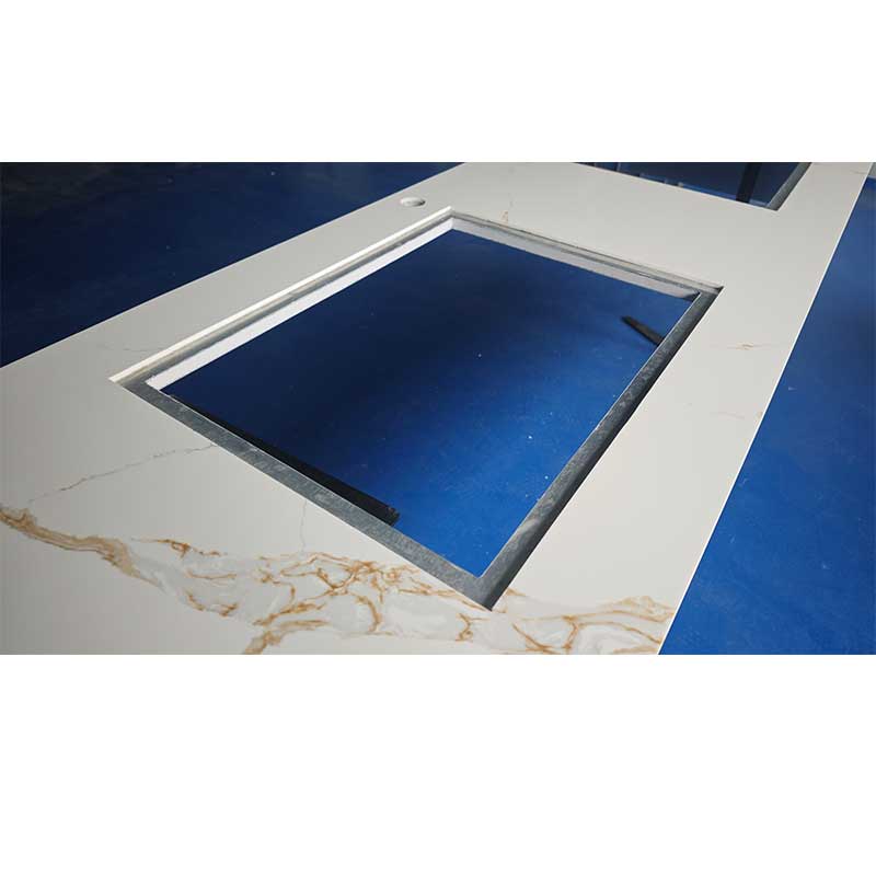 OEM Factory Corian Solid Surface Bathroom Vanity Top for Vessel Yachat