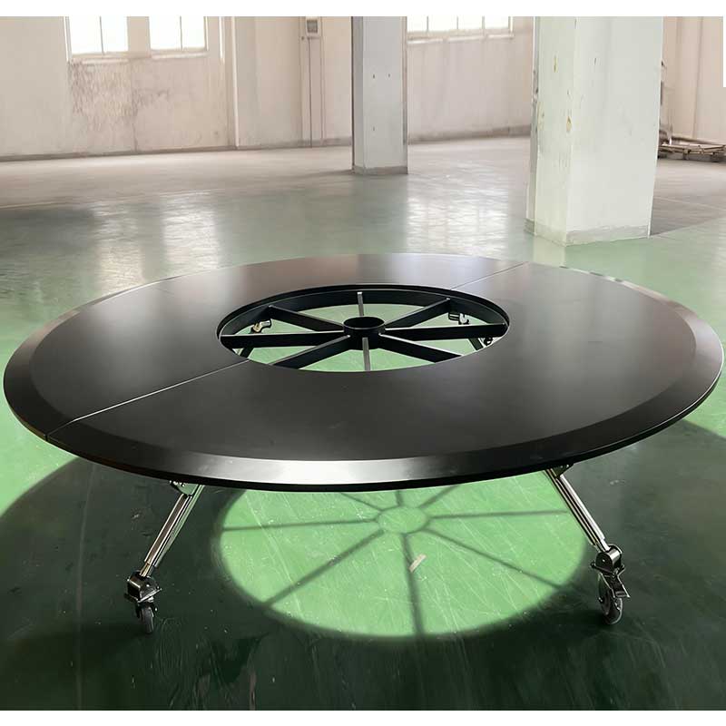 D2400 Round Table with solid steel legs