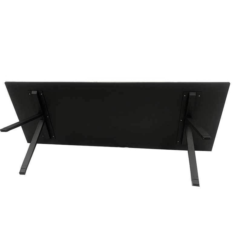 2700x1200 black powder coated aluminum dinging table top
