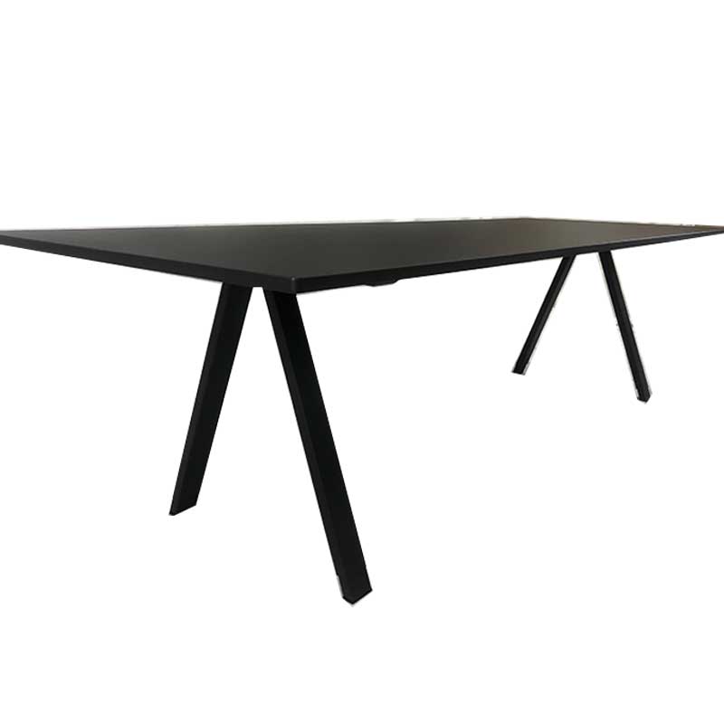 2700x1200 black powder coated aluminum dinging table top