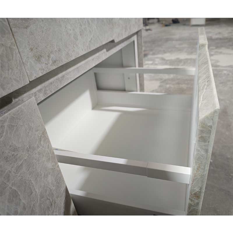 Lightweight quartzite honeycomb structure Kitchen island door and drawers