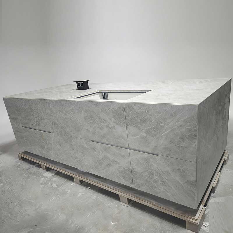 Lightweight quartzite honeycomb structure Kitchen island door and drawers