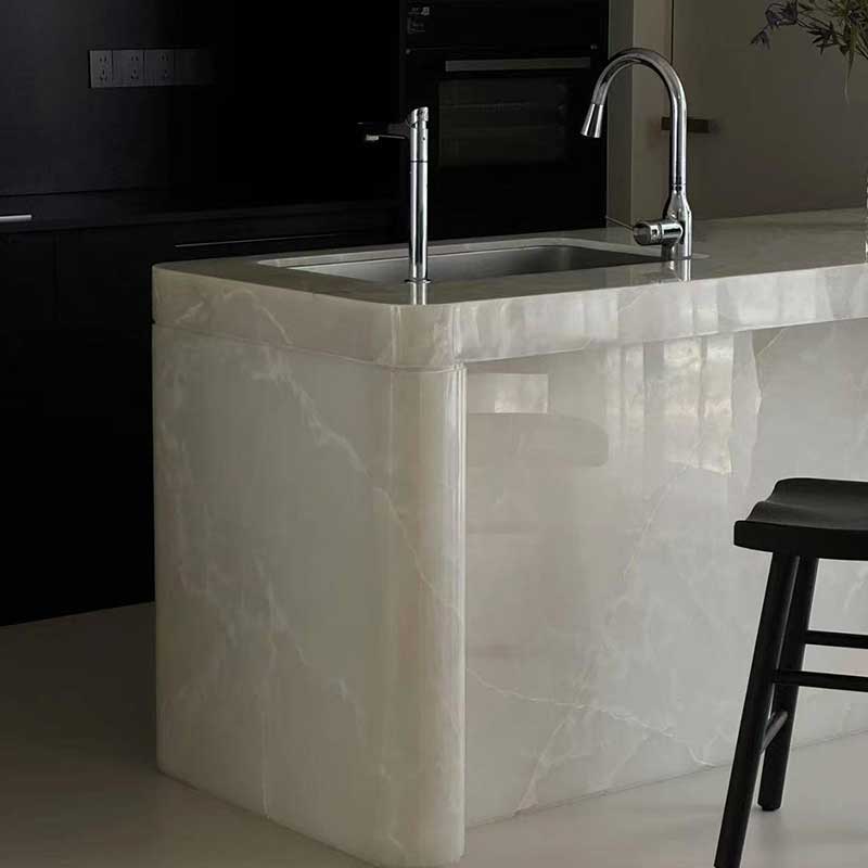 Onyx Dining Table Stone Honeycomb Table Top Countertop Design