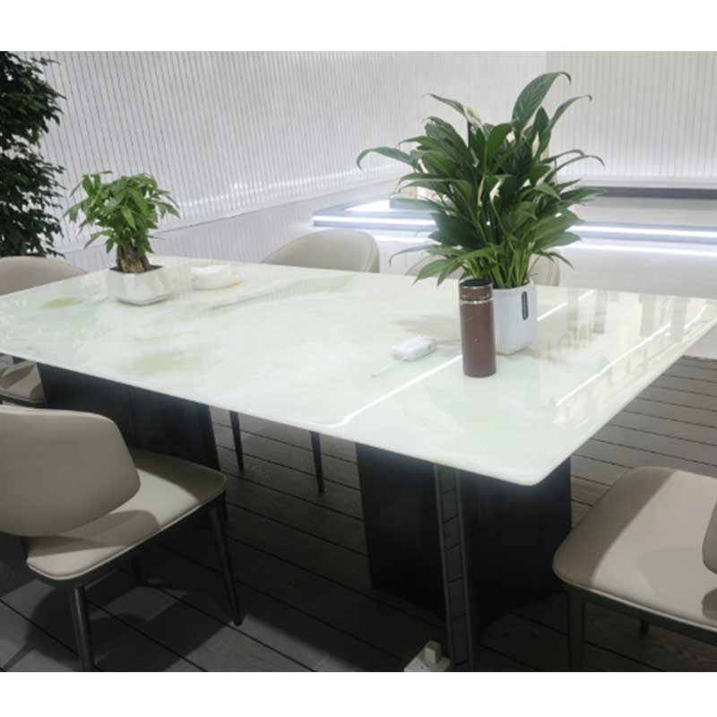 Hotel Lobby Display Stand Onyx Honeycomb Side Table Dining Table