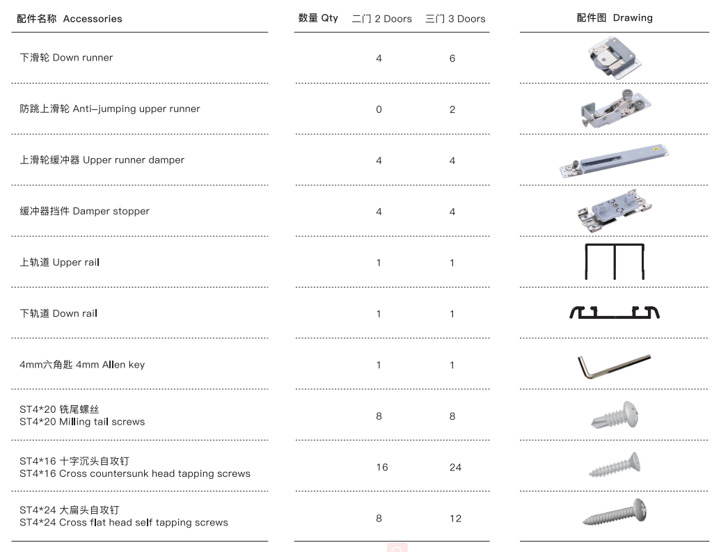 Thick door sliding system