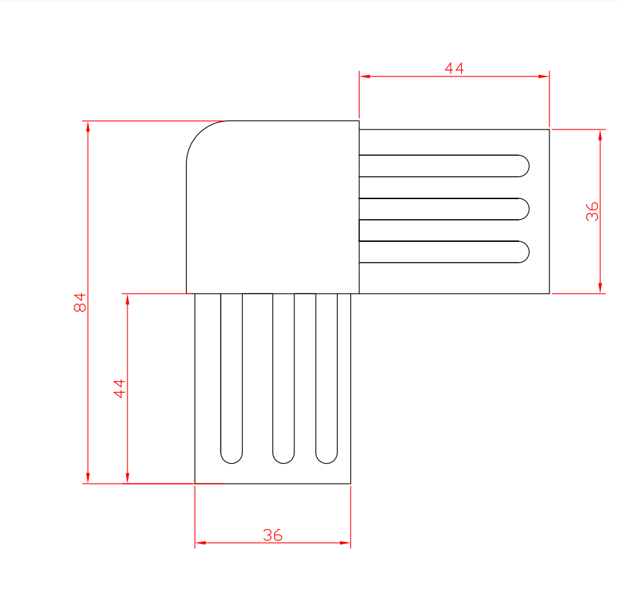 Square Plastic Corner Joint