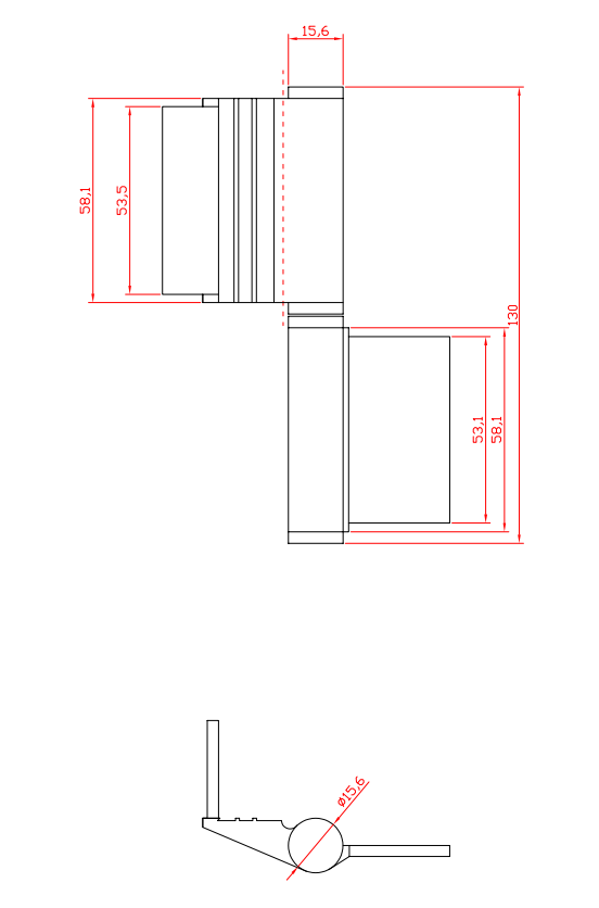 Self Punching Hinge