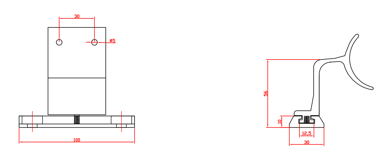 Aluminum Wall Mounting Bracket