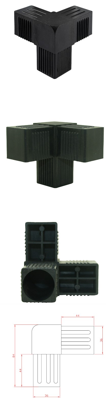 Square Plastic Corner Connector