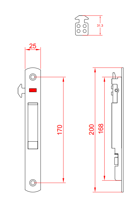 Aluminium Lock For Sliding