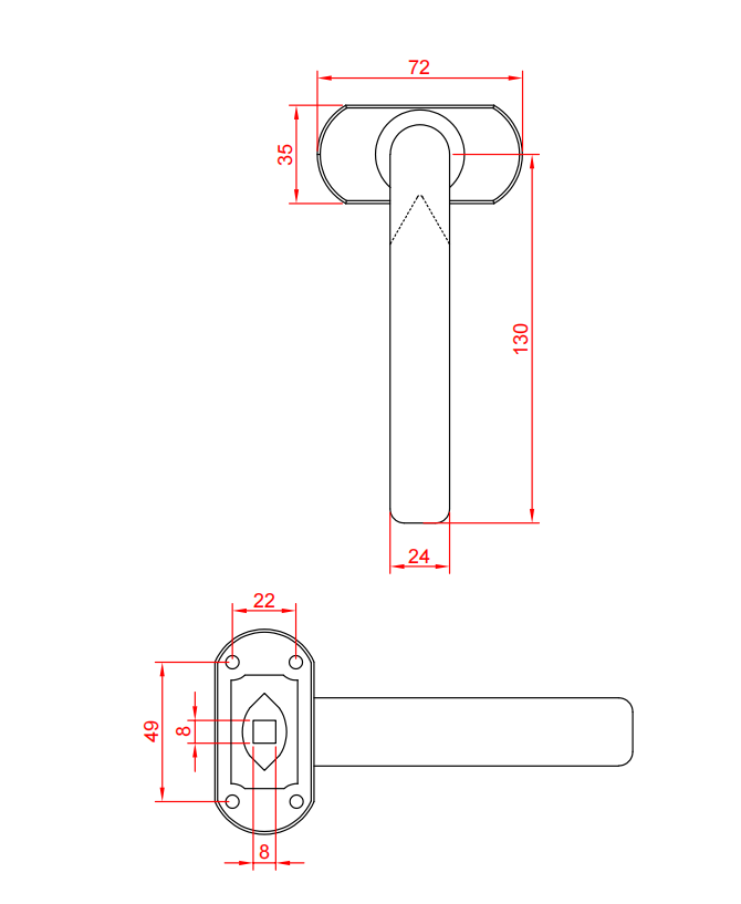 Pair of Door Handles