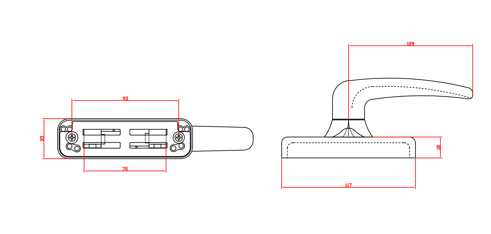 Multi-points Bidirectional Handle