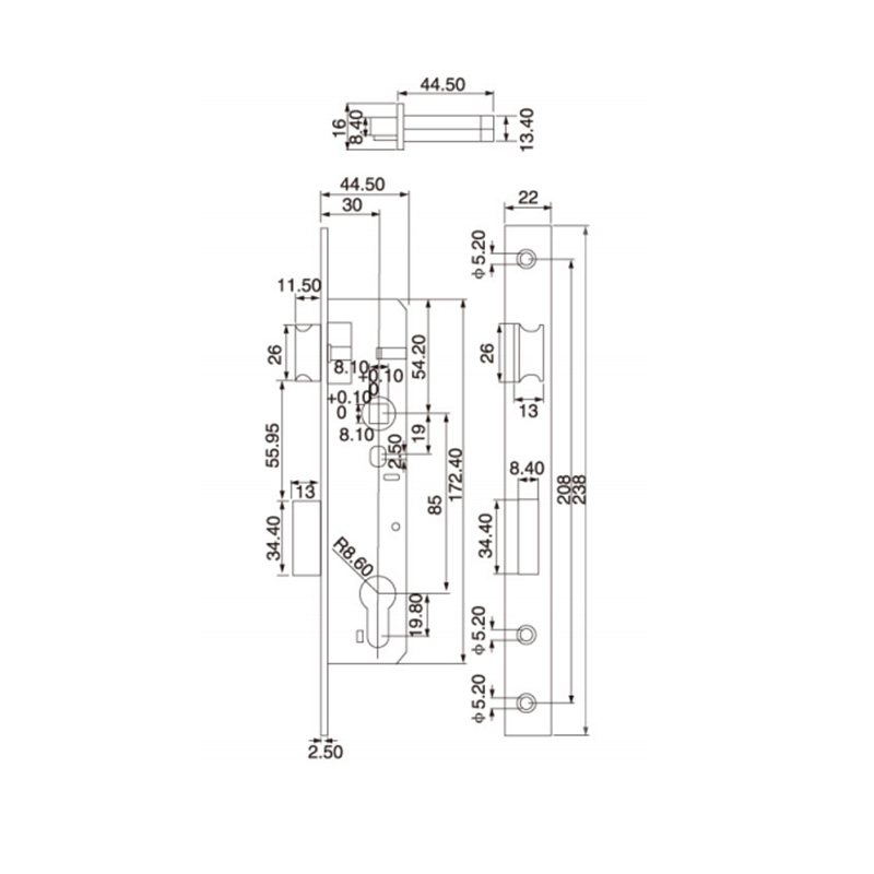 Vertical Door Lock