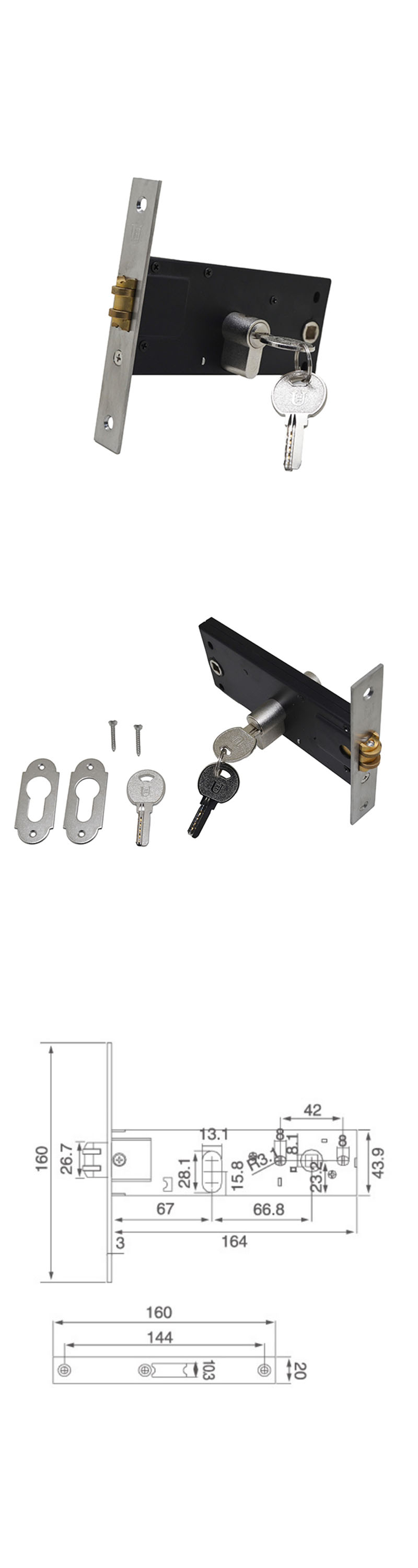 mortice door lock roller latch