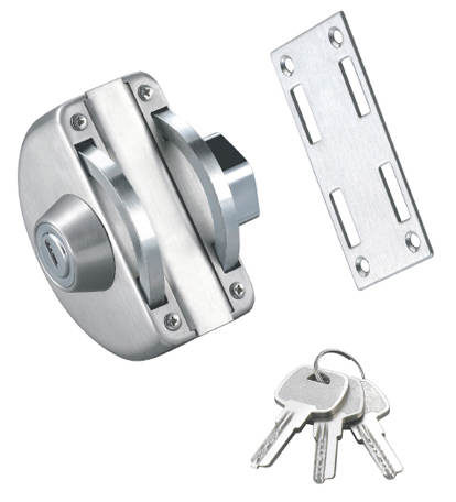 Semicircle Glass gate lock